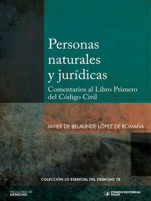 cover image of Personas naturales y jurídicas